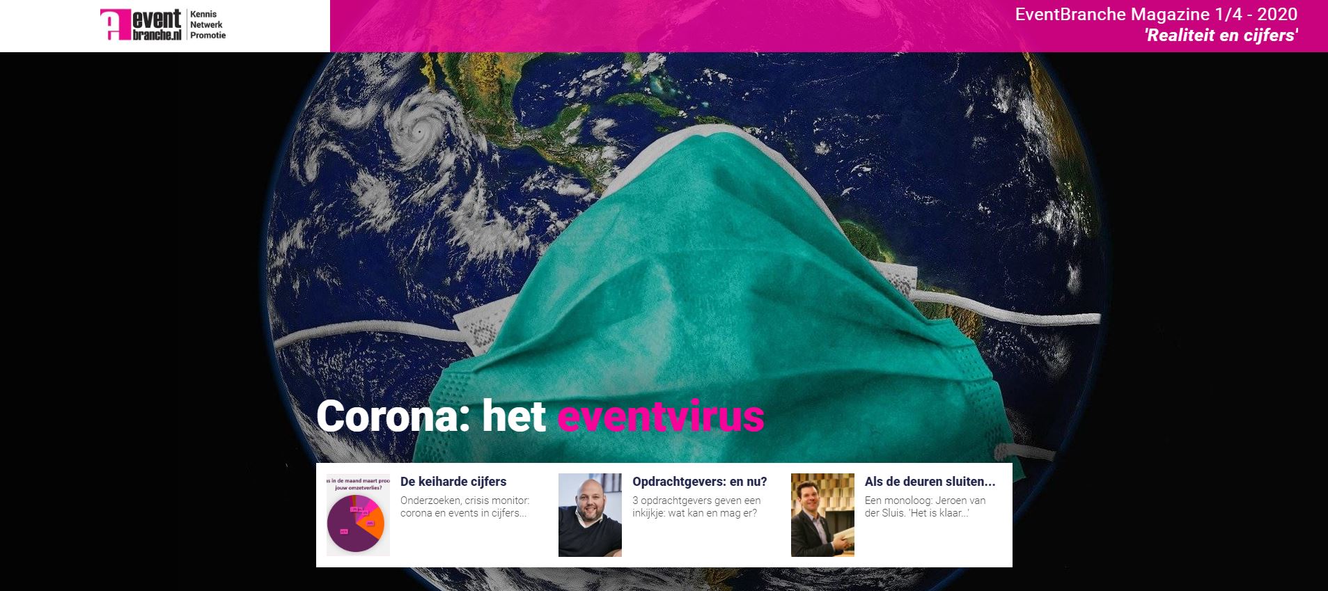 EventBranche Magazine Online (deel 1/4): Corona: het event virus...