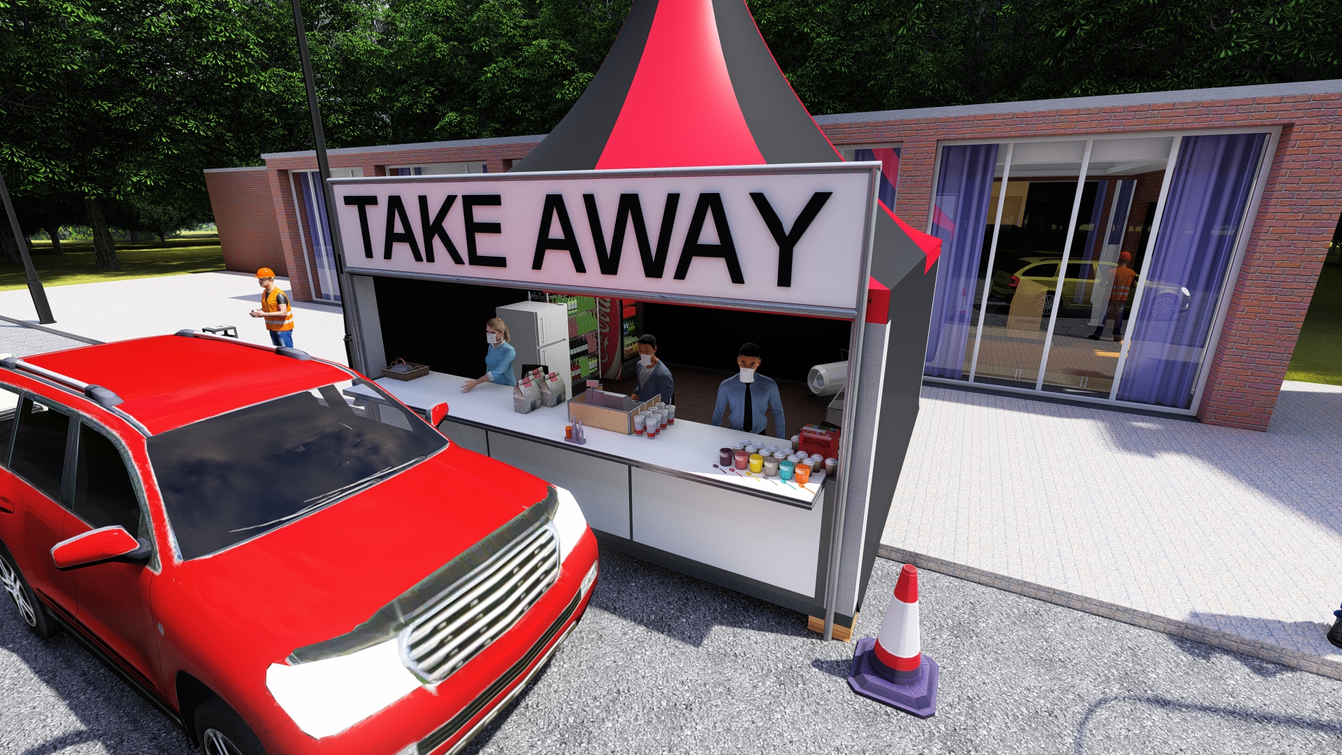 Maessen Tenten levert mobiele Take Away voor De Horeca.