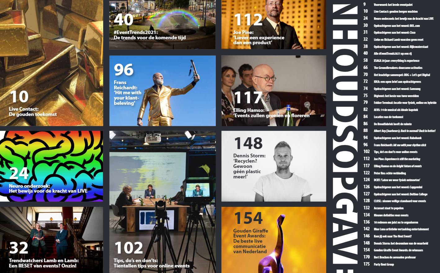 EventBranche Halfjaarboek: 180 pagina's over de toekomst van jouw vak...